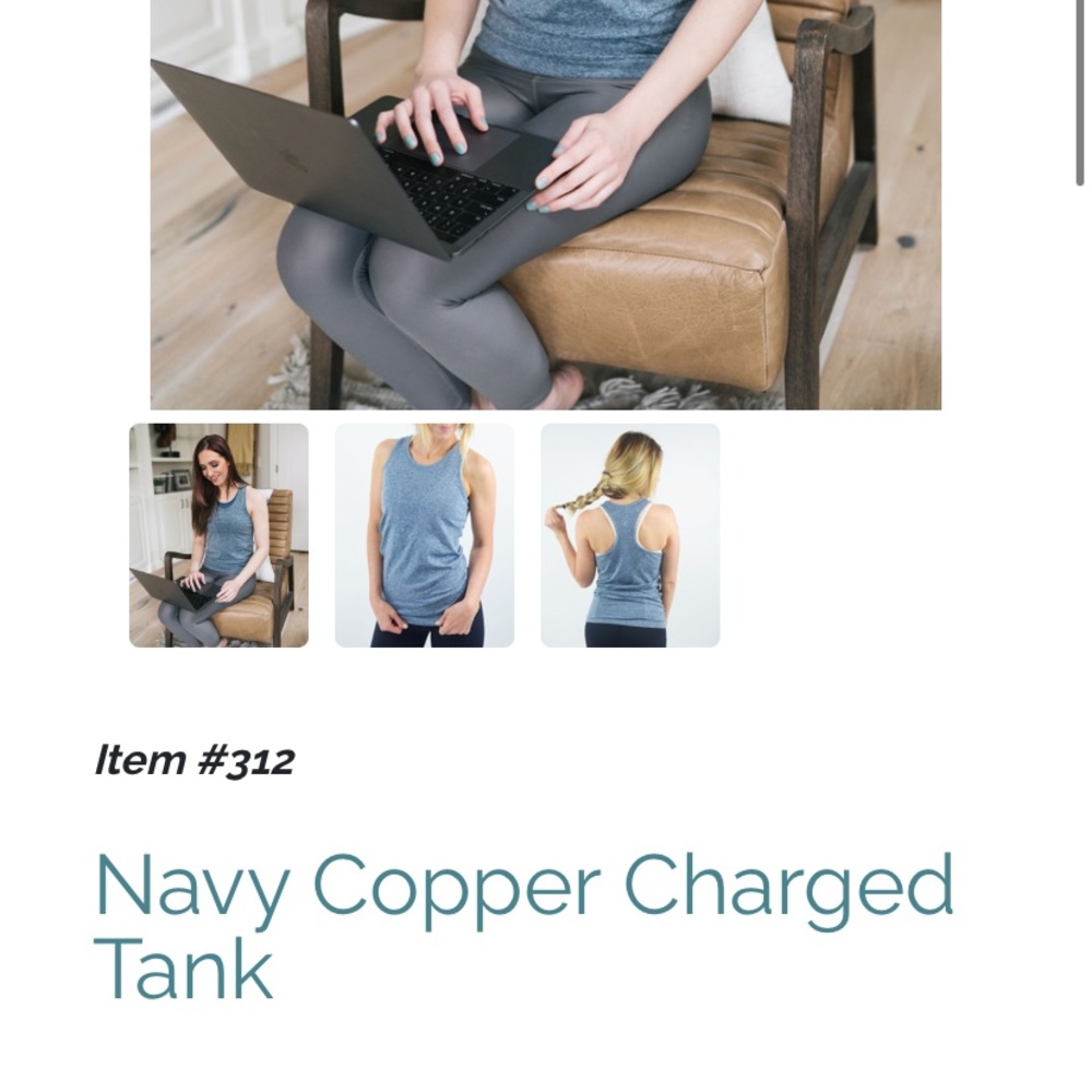 Zyia Copper Charged Tank